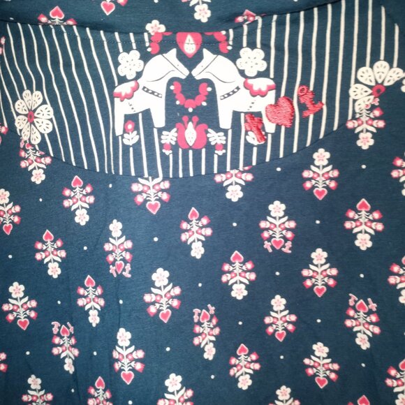 Blutsgeschwister long sleeve tunic NWT size M carousel horse and flowers print - Picture 5 of 7
